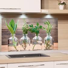 Spritzschutz Aus Glas Glaskruge Mit Krautern Spritzschutz Sicherheitsglas Glaskruge
