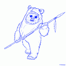 How To Draw An Ewok Ewoks Step 13 1 000000140369 5 Gif 2550 2550 Drawings Ewok Star Wars Characters