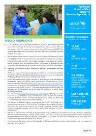 Azerbaijan wasn't known as a trendy destination; Unicef Azerbaijan Country Office Covid 19 Situation Report No 9 As At 24 June 2020 Azerbaijan Reliefweb