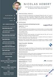 These unique, versatile, and completely free resume templates are sure to stick out from the you can download this resume design here for free. Business Development And Marketing Executive Resume Samples My Cv Designer
