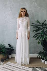 Long sleeve gowns are breathtaking, elegant and totally modern. Long Sleeve Boho Wedding Dress Aisle Society