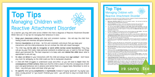 12 Tips For Attachment Disorder Strategies In The Classroom