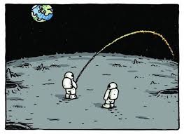 Funny astronaut on moon funny image. Funny Astronauts Peeing On Moon Cartoon Image