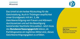 Eine reform scheint zwingend geboten. Deutscher Frauenrat Herber Ruckschlag Fur Die Demokratie Jetzt Muss Bundesverfassungsgericht Entscheiden