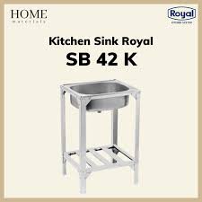 Sink royal sb 42 model kotak panjang 48 cm,lebar 40 cm, tinggi 14 cm sudah termasuk afur+ selang pembuangan. Kitchen Sink Royal Sb 42 K Bak Cuci Piring Royal Portable Shopee Indonesia