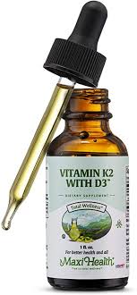 Get the best quality k2 Amazon Com Maxi Health Liquid Vitamin D3 With K2 Drops For Long Term Health 1 Fl Oz Health Personal Care