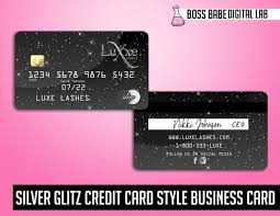 Credit cards for small business owners have additional account benefits like employee cards that earn rewards and have custom spending limits. Diy Silver Credit Card Business Cards Silver Glitter Credit Etsy