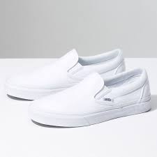 Black And White Slip Ons Vans Vans Shoes Brand New White Slip On Vans M5 0 W6 5 Color White Size 5 5 In 2020 White Slip On Vans Popular Shoes Vans Slip On