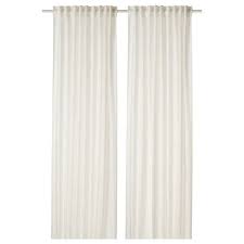 Dytag Zaslona 2 Szt Bialy 145x300 Cm Ikea Curtains Curtains With Blinds Ikea Linen Curtains