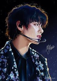 William hogarth made several paintings with his pug, including painter and his pug. Want This Taehyung Painting Printed On Your Everything Go To My Redbubble Shop Btsarmystuff Pls Like And Share Bts Drawings Taehyung Fanart Drawings