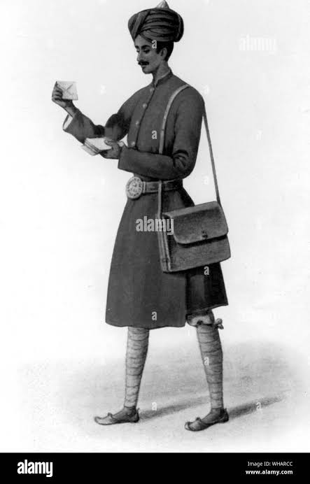 India postman Black and White Stock Photos & Images - Alamy