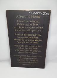 A Second Home Daycare Provider Thank You Kids A Mother S Thank You Family Primitive Sign Wood Sign Daycare Sign Childcare Daycare Teacher Gifts Daycare Gifts Daycare Providers