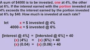 Wikipedia is a free online encyclopedia, created and edited by volunteers around the world and hosted by the wikimedia foundation. Investment Word Problems Video Lessons Examples And Solutions