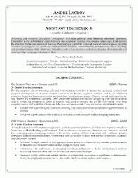 sample resume for a teacher assistant