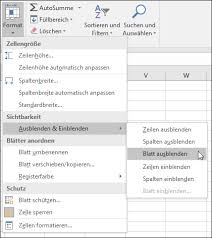 Wenn in excel ein buchstabe in der spaltenbeschriftung fehlt, wurde die spalte ausgeblendet. Ausblenden Oder Anzeigen Von Arbeitsblattern Oder Arbeitsmappen Office Support