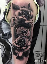 Black & grey tattoo explores a monochrome art form through a kaleidoscope of the most widely diverse interpretations and craftsmanly techniques, performed by tattoo artists from all parts of the world. Black And Grey Realism Rock N Roll Tattoo And Piercing