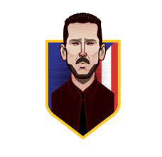 Cholo simeone y carla pereyra. Diego Simeone Manager Of Athletico Madrid Football Manager Sports Art Football
