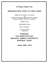 You can apply for your hdfc bank cheque book through netbanking, phonebanking or by filing an application at your branch. Organization Study Of Hdfc Bank By Sanjay Gupta Issuu