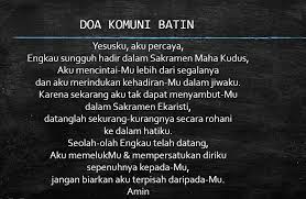Doa Katolik Doa Komuni Spritual Batin Beserta Gambar Portal Kudus