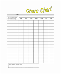 Sample Chore Charts For Families Beautiful 9 Sample Chore