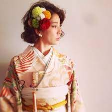 吉田 怜香 wedding party 2 成人式 ヘアスタイル ショート 着物 髪型 ボブ 前撮り 髪型