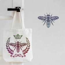 FINGERINSPIRE Bees Crown Laurel-Wreath Stencil 11.8x11.8inch Plastic Gingko  Leaves Drawing Painting Stencils Templates Sets for Painting, Baking,  Crafts, Walls, Furniture