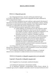 Se poate modifica unilateral de catre angajator durata muncii prevazuta in cim? Regulament Intern Titlul I Dispozia Ii Generale Art 1