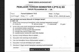 Soal tema 6 kelas tiga energi dan perubahanya. Soal Ulangan Kelas 3 Tema 6 Subtema 1 Dan 2 Sekolahdasar Net