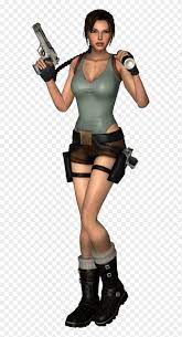 Many remember the wonderful game of 1996 tomb raider. Best Free Lara Croft Transparent Png Image Stocking Clipart 679379 Pikpng