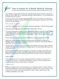 Approves related expenses for dept. How To Prepare For A Branch Banking Interview Transaction Account Master Of Business Administration