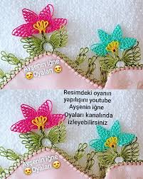 Resimdeki Iki Renkli Fiyonk Igne Oyasi Modeli Aysenin Igne Oyalari Kanalinda Izleyebilirsiniz Igne Yazma Namazortusu Yazma Oya Oya Ornekleri Tig Isi Semasi