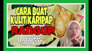 Produksi minyak berlebih pada wajah dapat mengangkat makeup sehingga makeup dapat luntur dengan mudah. Cara Buat Kulit Karipap Rangup Cara Mudah Dan Cepat Youtube
