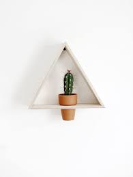 diy triangle wall planter themerrythought diy triangle wall diy decor diy flower pots