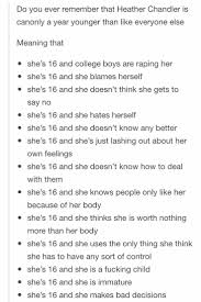 Heather Chandler Is 16 Doesn T Really Excuse Any Of Her Awful Behavior But This Is Still Important Heathers The Musical Heathers Movie Musicals