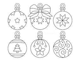 Christmas ornament coloring pages part 6. Printable Christmas Ornaments Coloring Pages And Templates