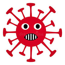 Según el instituto de diagnóstico dicha cubierta viral puede ser considerada una cubierta protectora. A Stylized Cartoon Image Of A Coronavirus With Face Teeth And Eyes Stock Vector Illustration Of Coronavirus Black 174493748