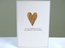 5th Anniversary Card Personalised Wood Anniversary Card Fifth Wedding Anniversary Wood Paper Heart For Husband Wife Free Uk Delivery Anniversary Cards Handmade Happy Anniversary Cards Anniversary Card Messages
