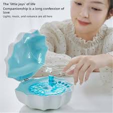 Zuasdvnk Altavoz con luz de concha