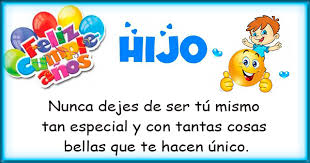 Felicidades a todos los padres que también son hijos. Imagenes Y Tarjetas De Cumpleanos Para Un Hijo Ideas Cumpleanos