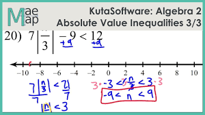 Kutasoftware Algebra 2 Absolute Value Inequalities Part 3 Youtube