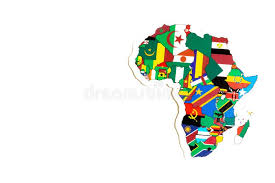 42cm h x 29.7cm w x 0.1cm d. National Flag Of Africa Continent Outline On White Background With Copy Space Politics Illustration Stock Image Image Of Travel Territory 169594969