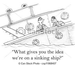 executives on the sinking titanic are