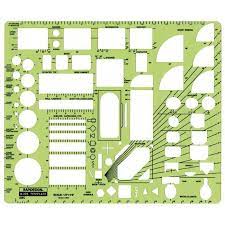 Scale House Plan Fixtures Template 22rb