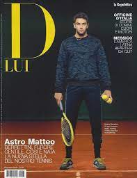 Matteo berrettini fixtures tab is showing last 100 tennis matches with statistics and win/lose icons. Nicola Arzani On Twitter Cover Boy In Dlui Repubblica Matteo Berrettini Atp