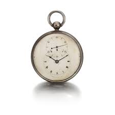 GUARDE TEMPS SILVER OPEN-FACED TWIN BARREL CHRONOMETER WITH EARNSHAW TYPE  ESCAPEMENT BEGUN IN 1826 AND COMPLETED IN 1829 [ 寶璣「GUARDE  TEMPS」銀製雙發條盒精密計時懷錶備Earnshaw式擒縱機芯，1826年開始製作，1829年完成]