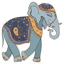 Wall Decal Living Room India Elephant With Jewelry Wall Sticker India Living Room Decoration In 2020 Elephant Drawing Elephant Poster Indian Elephant Drawing
