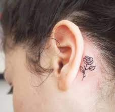 150 Sensuous Inner Behind The Ear Tattoos Ultimate Guide June 2021 Neck Tattoo Behind The Ear Tattoos Rose Tattoo Behind Ear