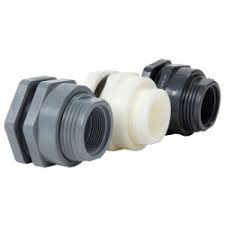 Bulkhead fittings and mini barb style bulkhead fittings the key to setting up a central filter system is being able to overflow water from your existing tanks into a central sump area. 3 4 Loose Thread X Thread Polypropylene Bulkhead Fitting W Fpm Gasket 1 63 Hole Size U S Plastic Corp