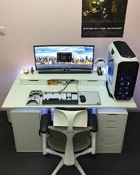 Setup Tour Setuptour Foto Dan Video Instagram Computer Desk Design Video Game Rooms Modern Computer Desk