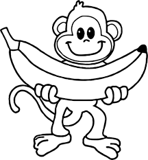Funny monkeys coloring page for children. Little Monkey Coloring Pages 101 Coloring